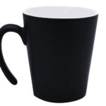 TAZA CONICA MATE 12 OZ MALBEC A2153 BLANCO (CERÁMICA / A2153.01 /  ARTICULOS PROMOCIONALES)