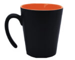 TAZA CONICA MATE 12 OZ MALBEC A2153 NARANJA (CERÁMICA / A2153.03 /  ARTICULOS PROMOCIONALES)
