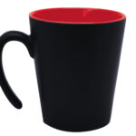 TAZA CONICA MATE 12 OZ MALBEC A2153 ROJO (CERÁMICA / A2153.04 /  ARTICULOS PROMOCIONALES)