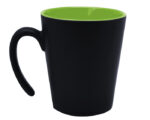TAZA CONICA MATE 12 OZ MALBEC A2153 VERDE CLARO (CERÁMICA / A2153.08 /  ARTICULOS PROMOCIONALES)