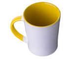 TAZA CONICA BICOLOR 14 OZ BICOLOR ARLES A2154 AMARILLO (CERÁMICA / A2154.07 /  ARTICULOS PROMOCIONALES)