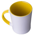 TAZA CONICA BICOLOR 14 OZ BICOLOR ARLES A2154 AMARILLO (CERÁMICA / A2154.07 /  ARTICULOS PROMOCIONALES)