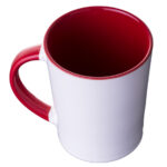 TAZA CONICA BICOLOR 14 OZ BICOLOR ARLES A2154 ROJO (CERÁMICA / A2154.04 /  ARTICULOS PROMOCIONALES)