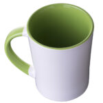 TAZA CONICA BICOLOR 14 OZ BICOLOR ARLES A2154 VERDE CLARO (CERÁMICA / A2154.08 /  ARTICULOS PROMOCIONALES)