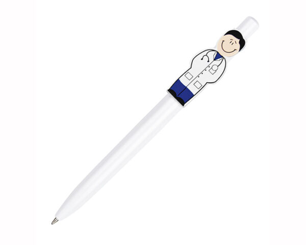 BOLIGRAFO PLASTICO DR. PEN A2160 BLANCO (Plástico)