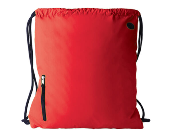 BOLSA TIPO MORRAL BADANO A2167 ROJO (Poliéster Pongee)