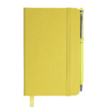 LIBRETA CON BOLIGRAFO AITANA A2182 AMARILLO (LIBRETA: CARTÓN PLASTIFICADO / BOLÍGRAFO: ALUMINIO / A2182.07 /  ARTICULOS PROMOCIONALES)