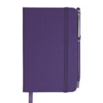 LIBRETA CON BOLIGRAFO AITANA A2182 MORADO (LIBRETA: CARTÓN PLASTIFICADO / BOLÍGRAFO: ALUMINIO / A2182.29 /  ARTICULOS PROMOCIONALES)