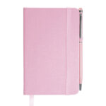 LIBRETA CON BOLIGRAFO AITANA A2182 PALO DE ROSA (LIBRETA: CARTÓN PLASTIFICADO / BOLÍGRAFO: ALUMINIO / A2182.25 /  ARTICULOS PROMOCIONALES)