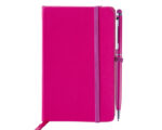 LIBRETA CON BOLIGRAFO AITANA A2182 ROSA (LIBRETA: CARTÓN PLASTIFICADO / BOLÍGRAFO: ALUMINIO / A2182.05 /  ARTICULOS PROMOCIONALES)