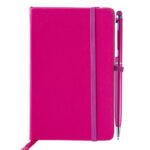 LIBRETA CON BOLIGRAFO AITANA A2182 ROSA (LIBRETA: CARTÓN PLASTIFICADO / BOLÍGRAFO: ALUMINIO / A2182.05 /  ARTICULOS PROMOCIONALES)