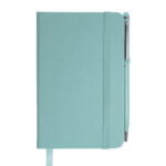 LIBRETA CON BOLIGRAFO AITANA A2182 TURQUESA (LIBRETA: CARTÓN PLASTIFICADO / BOLÍGRAFO: ALUMINIO / A2182.41 /  ARTICULOS PROMOCIONALES)