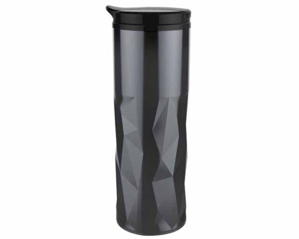 TERMO METALICO INTERIOR PLASTICO ISHTAR A2198 NEGRO (Acero Inoxidable / Plástico)