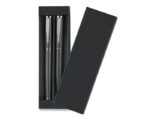 SET DE BOLÍGRAFOS DE METAL HARMONY A2202 HUMO (BOLÍGRAFO: ACERO INOXIDABLE // ESTUCHE: CARTÓN / A2202.14 /  ARTICULOS PROMOCIONALES) - Image 2