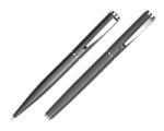 SET DE BOLÍGRAFOS DE METAL HARMONY A2202 HUMO (BOLÍGRAFO: ACERO INOXIDABLE // ESTUCHE: CARTÓN / A2202.14 /  ARTICULOS PROMOCIONALES)