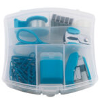 SET DE ESCRITORIO MARS A2219 AZUL CLARO (PLÁSTICO PP / A2219.10 /  ARTICULOS PROMOCIONALES)