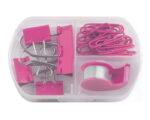 SET DE PAPELERIA TRIM A2221 ROSA (PLÁSTICO PP / A2221.05 /  ARTICULOS PROMOCIONALES)