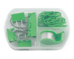 SET DE PAPELERIA TRIM A2221 VERDE CLARO (PLÁSTICO PP / A2221.08 /  ARTICULOS PROMOCIONALES)
