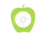 CORTADOR DE MANZANAS APPLE CUT A2253 VERDE CLARO (PLÁSTICO PS / ACERO INOXIDABLE / A2253.08 /  ARTICULOS PROMOCIONALES)