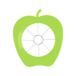 CORTADOR DE MANZANAS APPLE CUT A2253 VERDE CLARO (PLÁSTICO PS / ACERO INOXIDABLE / A2253.08 /  ARTICULOS PROMOCIONALES)