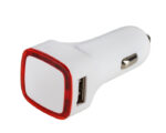 CARGADOR PARA AUTOMOVIL MOBICAR A2277 ROJO (PLÁSTICO ABS / METAL / A2277.04 /  ARTICULOS PROMOCIONALES)