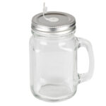 TARRO DE VIDRIO 450 ML FIZZ A2281 TRANSPARENTE SIN POPOTE (VASO: VIDRIO / TAPA: ALUMINIO / A2281.00 /  ARTICULOS PROMOCIONALES)