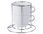 SET DE 2 TAZAS DE SULIMACIÓN 6 OZ AMART A2284 BLANCO (CERÁMICA / A2284.01 /  ARTICULOS PROMOCIONALES) - Image 2