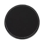 JGO. 4 PORTAVASOS REDONDO PINOT A2293 NEGRO (CURPIEL / A2293.02 /  ARTICULOS PROMOCIONALES)