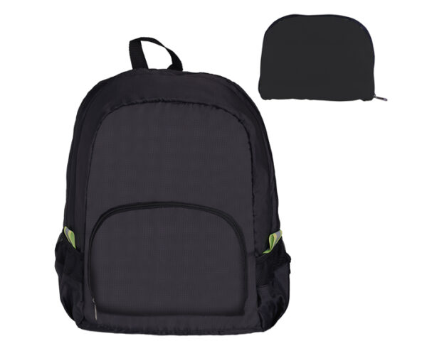 NOVEDOSA MOCHILA DENVER A2327 NEGRO (Poliéster 210D)