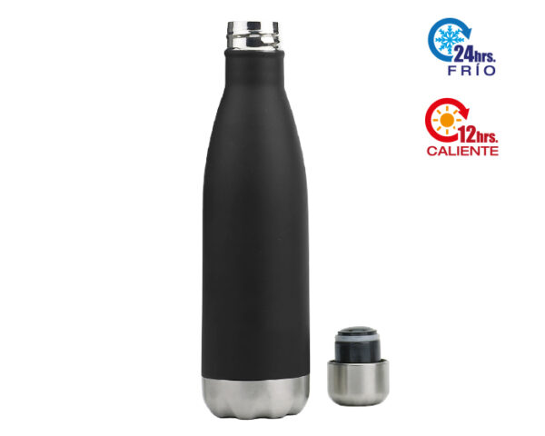 TERMO DOBLE PARED ACERO INOX. PRESTON A2333 NEGRO (Acero inoxidable 304)