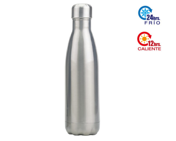 TERMO DOBLE PARED ACERO INOX. PRESTON A2333 PLATA (Acero inoxidable 304)