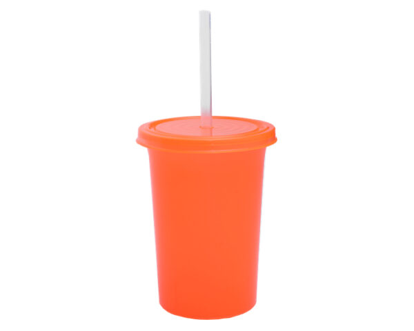 VASO DE PLÁSTICO OLAS A2341 NARANJA (Plástico PP)