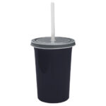 VASO DE PLÁSTICO OLAS A2341 NEGRO (PLÁSTICO PP / A2341.02 /  ARTICULOS PROMOCIONALES)