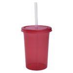 VASO DE PLÁSTICO OLAS A2341 ROJO (PLÁSTICO PP / A2341.04 /  ARTICULOS PROMOCIONALES)