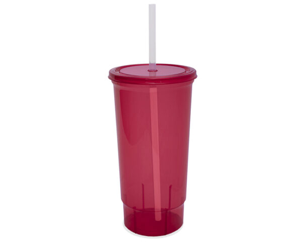 VASO DE PLÁSTICO BACHELOR A2342 ROJO (Plástico PP)