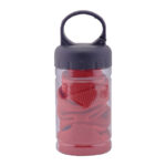 TOALLA DE MICROFIBRA REFRESH A2368 ROJO (ENVASE: PLÁSTICO PET // TOALLA: MICROFIBRA / A2368.04 /  ARTICULOS PROMOCIONALES)