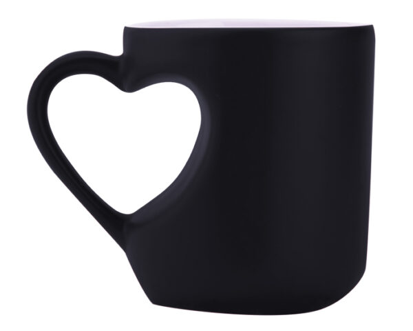 TAZA MÁGICA 10 OZ. CORA A2379 NEGRO PARA SUBLIMACIÓN (Non Woven)