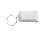 LLAVERO Y CARGADOR USB FUZION A2385 BLANCO (PLÁSTICO ABS / METAL / A2385.01 /  ARTICULOS PROMOCIONALES)
