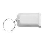 LLAVERO Y CARGADOR USB FUZION A2385 BLANCO (PLÁSTICO ABS / METAL / A2385.01 /  ARTICULOS PROMOCIONALES)