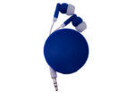 AUDÍFONOS CON CLIP Y BASE PARA CABLES MELODY A2392 AZUL (PLÁSTICO PVC / A2392.09 /  ARTICULOS PROMOCIONALES)
