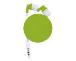 AUDÍFONOS CON CLIP Y BASE PARA CABLES MELODY A2392 VERDE CLARO (PLÁSTICO PVC / A2392.08 /  ARTICULOS PROMOCIONALES)