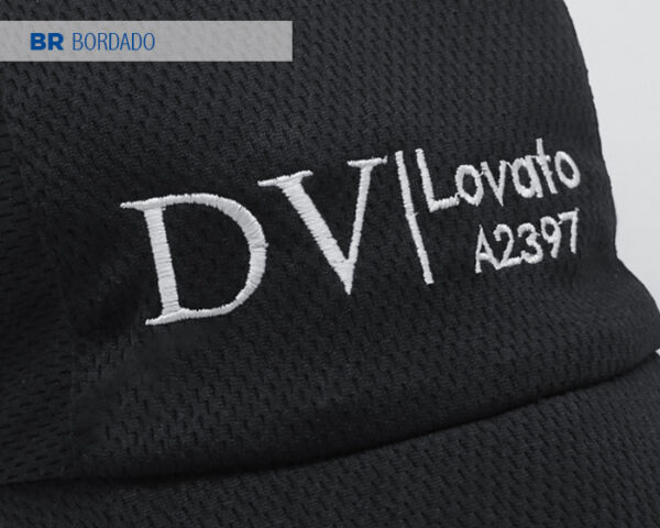 GORRA DE POLIÉSTER LOVATO A2397 NEGRO (Poliéster Dri fit) - Imagen 2