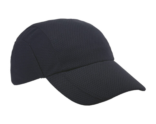 GORRA DE POLIÉSTER LOVATO A2397 NEGRO (Poliéster Dri fit)