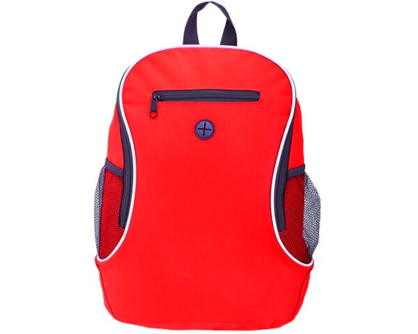 MOCHILA TIPO BACKPACK OLIMPIA A2411 ROJO (Poliéster 600D)