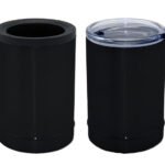 TERMO PORTA LATAS DE ACERO INOXIDABLE DE 360 ML. CROP A2429 NEGRO (ACERO INOXIDABLE / A2429.02 /  ARTICULOS PROMOCIONALES)