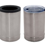 TERMO PORTA LATAS DE ACERO INOXIDABLE DE 360 ML. CROP A2429 PLATA (ACERO INOXIDABLE / A2429.17 /  ARTICULOS PROMOCIONALES)