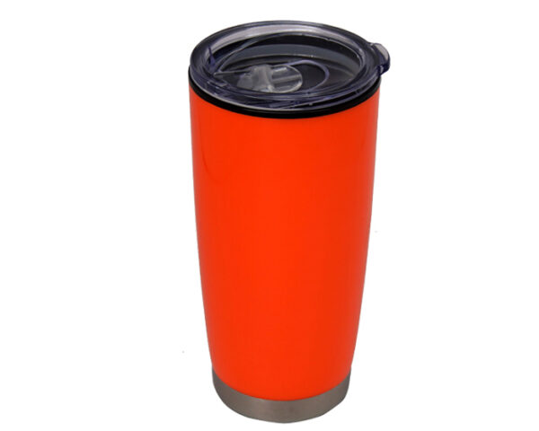 VASO DOBLE PARED DE PLÁSTICO YAGO A2430 NARANJA (Plástico AS)