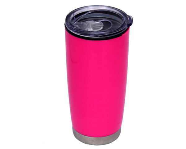 VASO DOBLE PARED DE PLÁSTICO YAGO A2430 ROSA (Plástico AS)