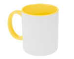 TARRO BICOLOR DE SUBLIMACIÓN 11 OZ ALINE A2463 AMARILLO (CERÁMICA / A2463.07 /  ARTICULOS PROMOCIONALES)