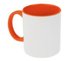 TARRO BICOLOR DE SUBLIMACIÓN 11 OZ ALINE A2463 NARANJA (CERÁMICA / A2463.03 /  ARTICULOS PROMOCIONALES)